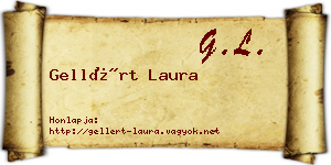 Gellért Laura névjegykártya