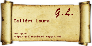 Gellért Laura névjegykártya